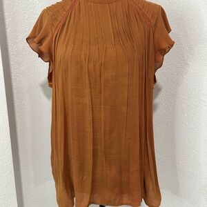 Nanette Lepore Rust Blouse